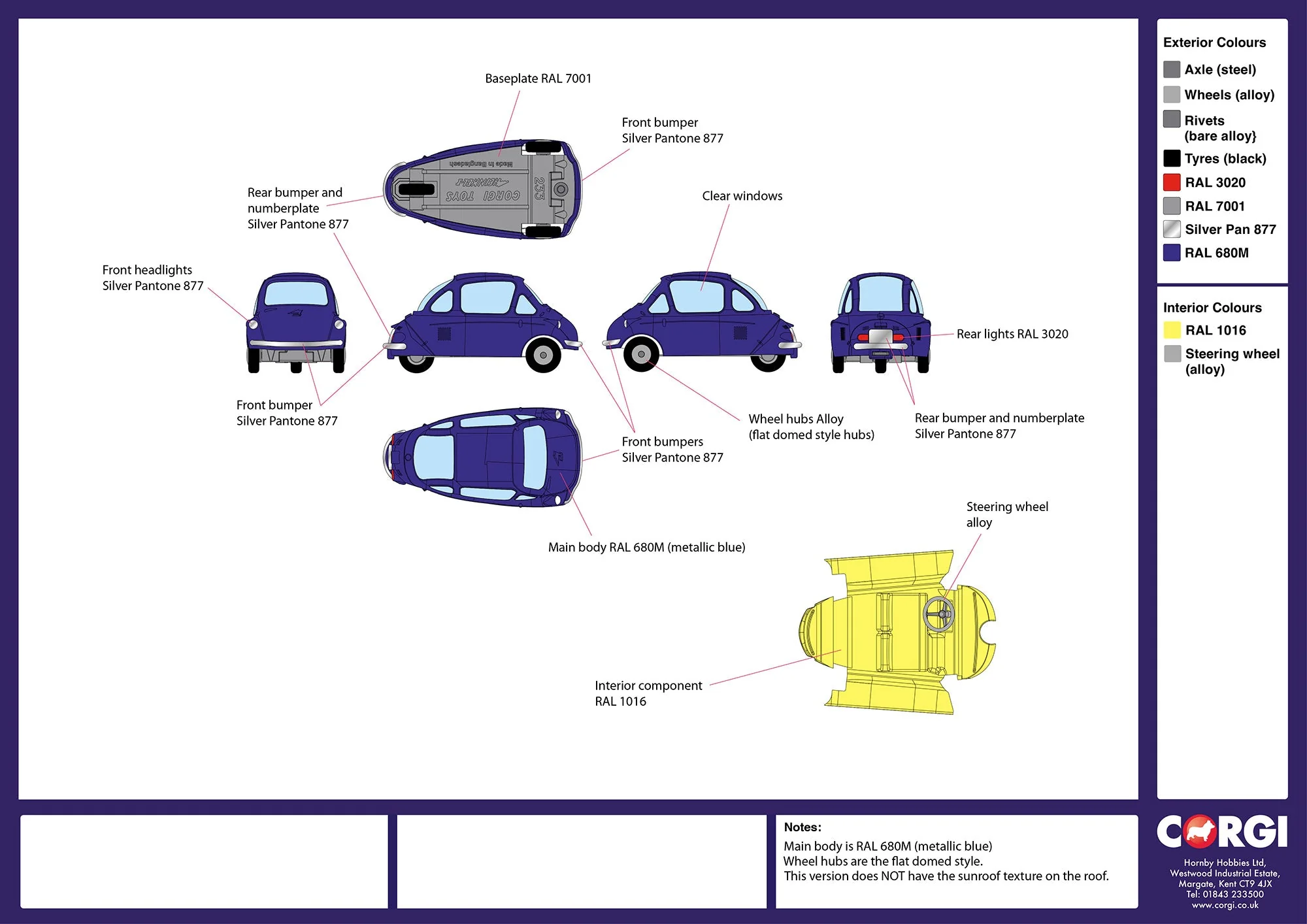 Heinkel Economy Car Blue (233) - Image 5