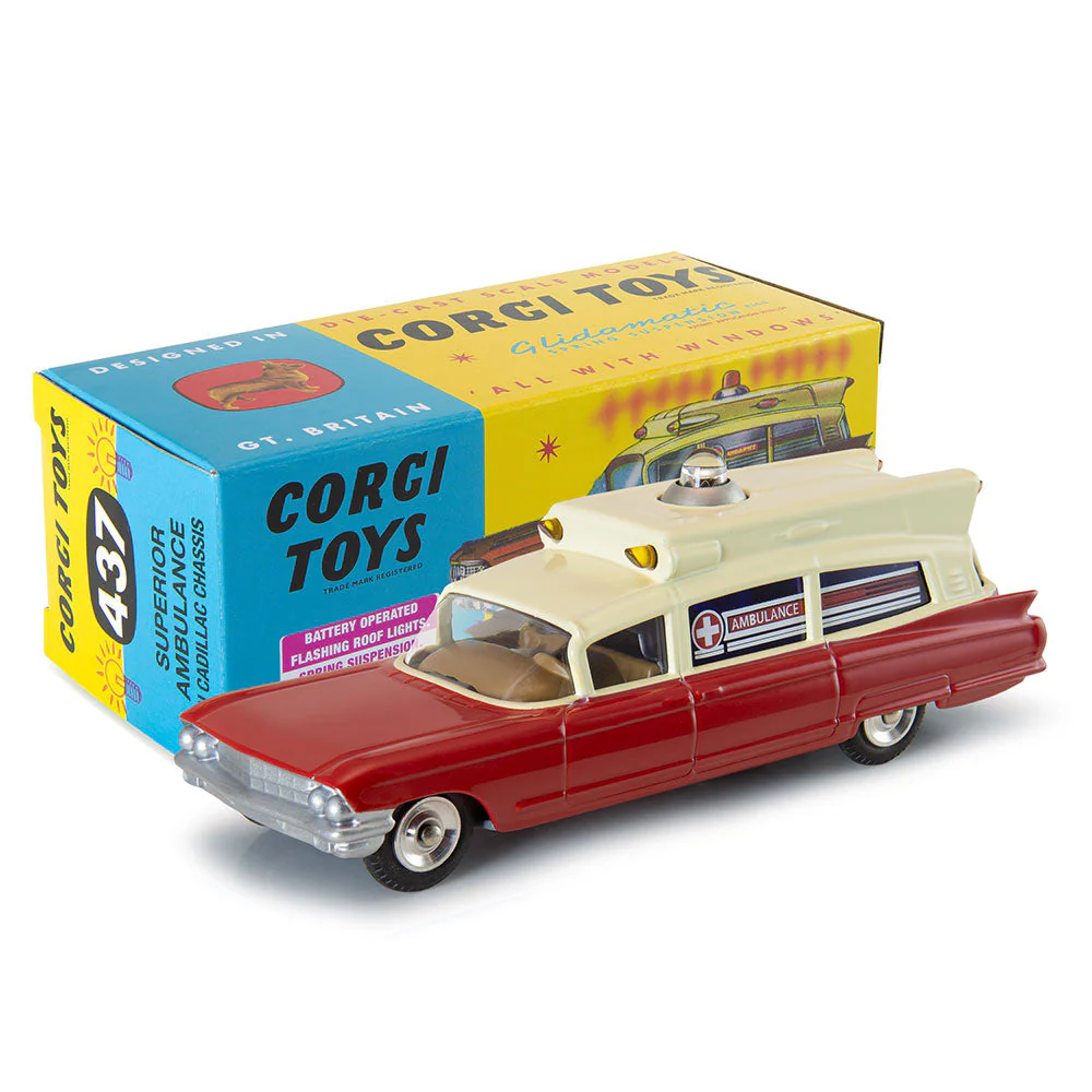 Superior Ambulance on Cadillac Chassis in red and cream livery (437) - Image 5