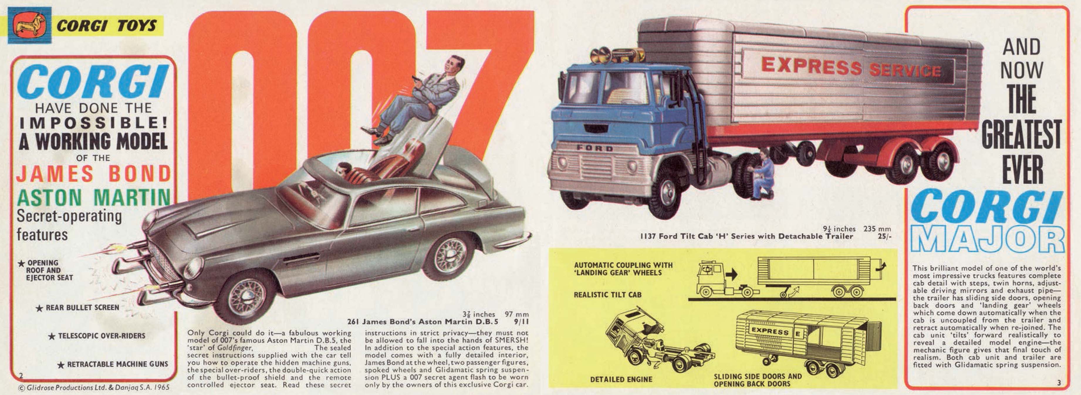 Authentic 40 page Reproduction 1966 Corgi Toys Catalogue - Image 6